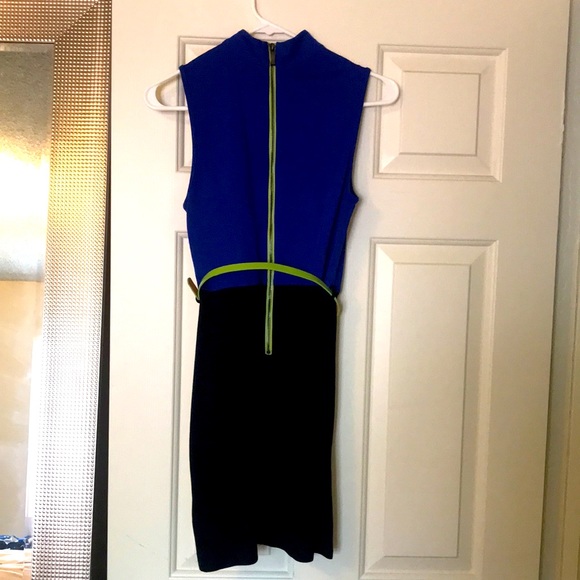 Blue and black bodycon dress - Picture 3 of 4